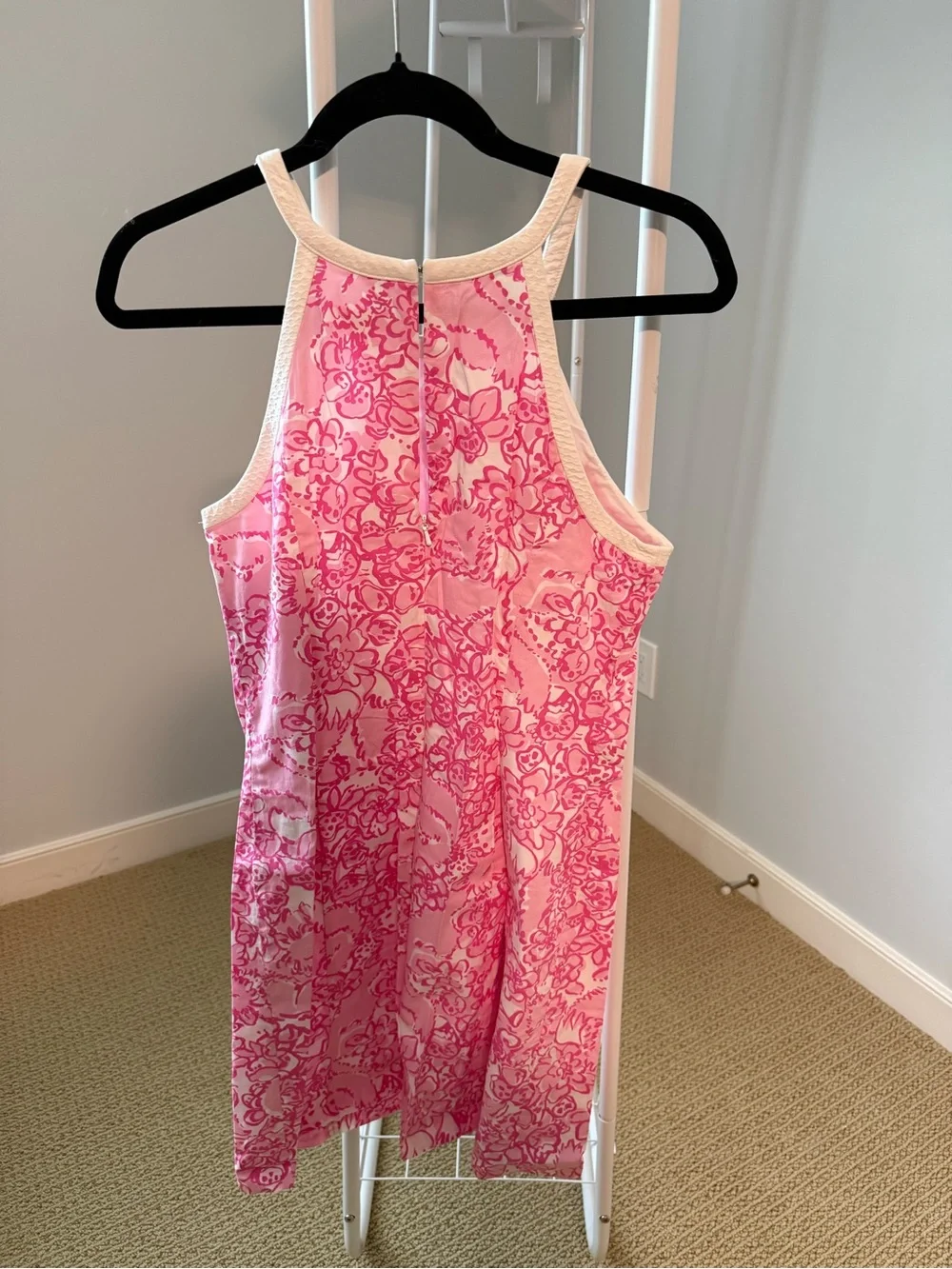Lilly Pulitzer Pink & White Sleeveless Shift Dress - Picture 2 of 3